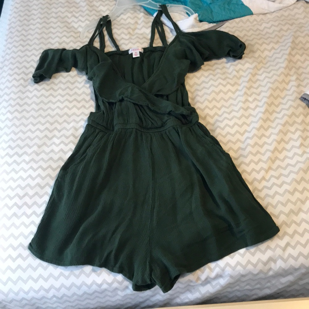 Army Green Romper